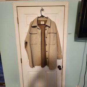 Pendleton Beige Jacket with Black Accents